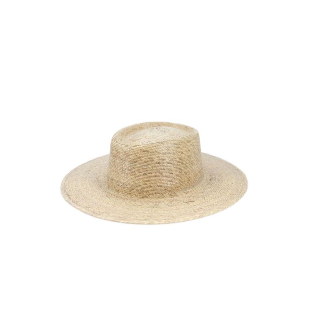 Lack Of Color Womens Straw Wide Brim Sun Hat Beige Size Small/Medium
